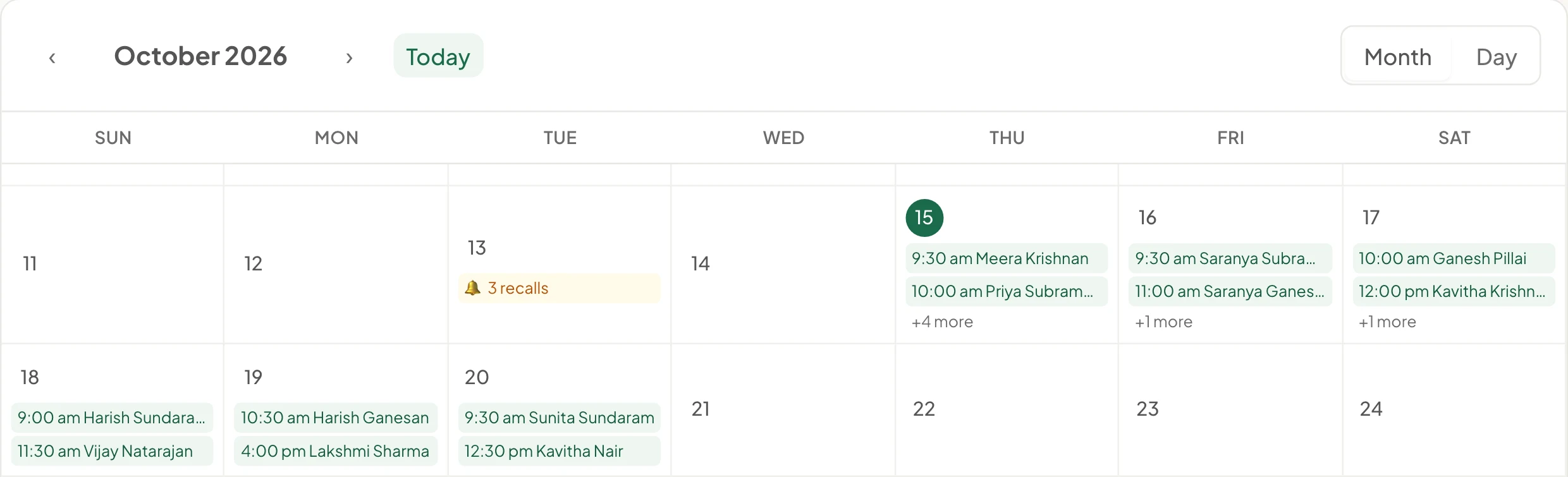 Bookings land in your calendar